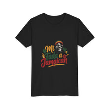 Load image into Gallery viewer, Youth Tee - "Mi Mada a Jamaican" Kids T‑Shirt
