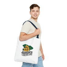 Load image into Gallery viewer, Jamaica Land We Love Tote Bag — Floral Island Map Beach Market Tote
