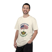 Load image into Gallery viewer, American Born Jamaican Roots T-Shirt — USA Flag Tree Graphic Tee
