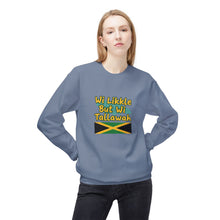 Load image into Gallery viewer, Crewneck Sweatshirt  "Wi Likkle But Wi Tallawah" Jamaican Flag
