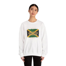 Load image into Gallery viewer, Jamaica Strong Crewneck Sweatshirt – Jamaican Flag Graphic
