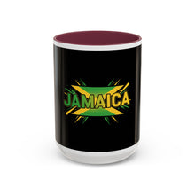 Load image into Gallery viewer, Jamaica Flag Two-Tone Accent Mug — 11oz/15oz
