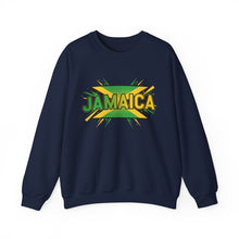 Load image into Gallery viewer, Jamaica Flag Graphic Sweatshirt — Retro Reggae Island Pride Crewneck
