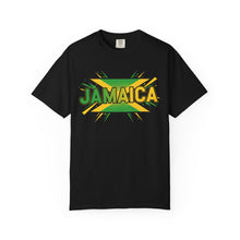 Load image into Gallery viewer, Jamaica Graphic T-Shirt — Bold Reggae Flag Design
