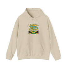Load image into Gallery viewer, Jamaican Pride Hoodie – “Wi Likkle But Wi Tallawah” Flag Design
