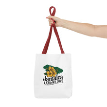 Load image into Gallery viewer, Jamaica Land We Love Tote Bag — Floral Island Map Beach Market Tote
