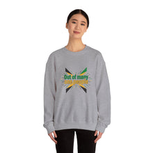Load image into Gallery viewer, Out of Many One People Sweatshirt – Jamaican Flag Unity Crewneck
