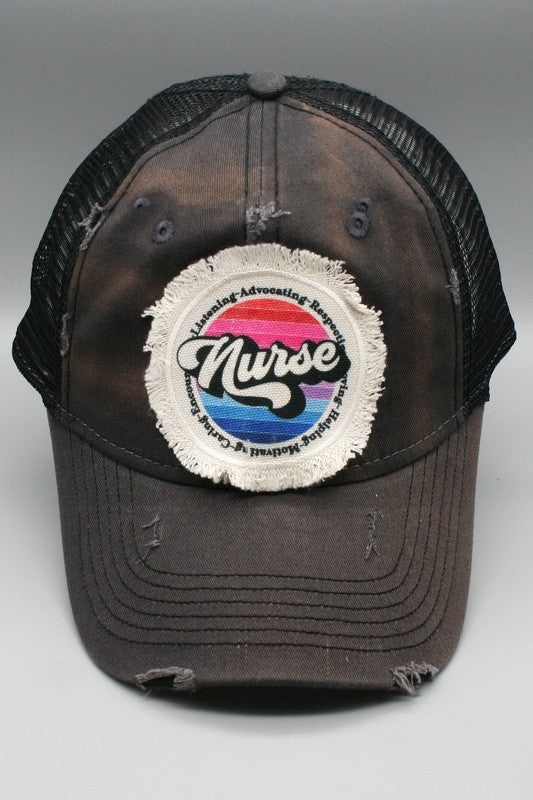 Nurse Circle Patch Trucker Hat