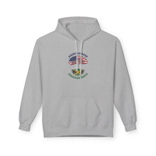 Load image into Gallery viewer, American Born Jamaican Roots Hoodie — USA &amp; Jamaican Flag Heritage Pullover
