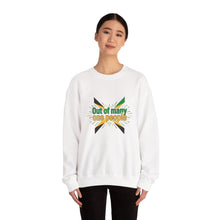 Load image into Gallery viewer, Out of Many One People Sweatshirt – Jamaican Flag Unity Crewneck
