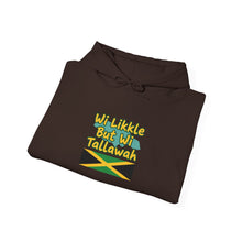 Load image into Gallery viewer, Jamaican Pride Hoodie – “Wi Likkle But Wi Tallawah” Flag Design
