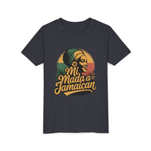 Load image into Gallery viewer, Youth Tee - "Mi Mada a Jamaican" Kids T‑Shirt
