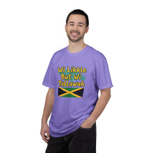 Load image into Gallery viewer, "Wi Likkle But Wi Tallawah" Jamaican Flag T-Shirt
