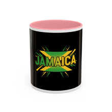 Load image into Gallery viewer, Jamaica Flag Two-Tone Accent Mug — 11oz/15oz
