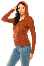 Load image into Gallery viewer, Knit hoodie sweater
