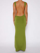 Load image into Gallery viewer, Kylie Backless Wide Strap Maxi Dress
