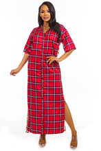 Load image into Gallery viewer, Shawna LONG MAXI KIMONOS SHIRT DRESS
