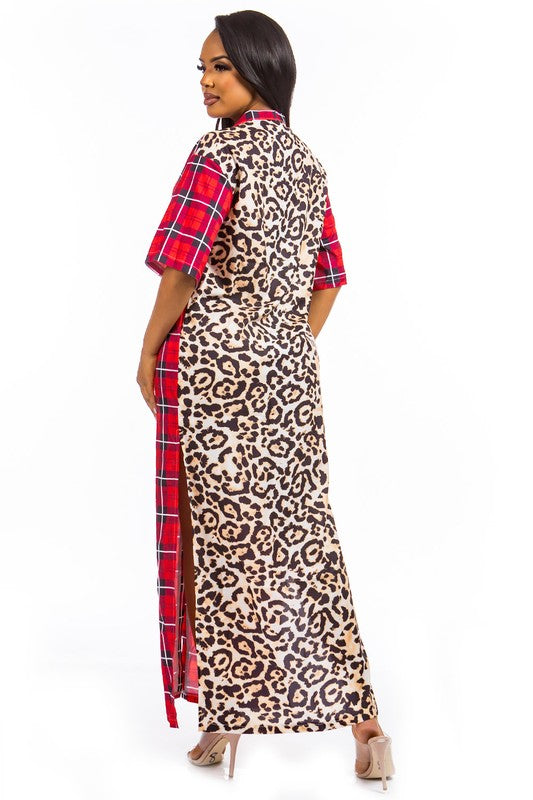 Shawna LONG MAXI KIMONOS SHIRT DRESS