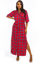 Load image into Gallery viewer, Shawna LONG MAXI KIMONOS SHIRT DRESS
