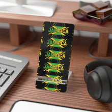 Load image into Gallery viewer, Jamaica Pattern Phone Stand — Tropical Flag Mobile Display Stand
