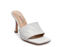 Load image into Gallery viewer, Carmen High Heeled Woven Square Toe Sandal
