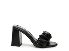 Load image into Gallery viewer, Noie Mid Block Heel Pleated Strap Sandals
