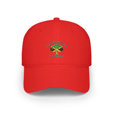 Load image into Gallery viewer, Low Profile Baseball Cap — Jamaican Roots Reggae Tree Design
