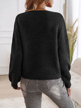 Load image into Gallery viewer, Devine Tied Round Neck Dropped Shoulder Cardigan
