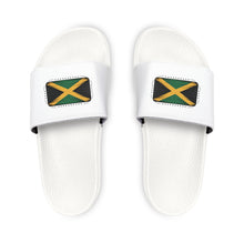 Load image into Gallery viewer, Jamaica Flag Slide Sandals — Removable Strap Men’s Pool &amp; Beach Slides
