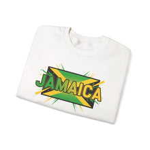 Load image into Gallery viewer, Jamaica Graphic Sweatshirt — Bold Reggae Flag Design
