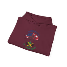 Load image into Gallery viewer, American Born Jamaican Roots Hoodie — Patriotic USA/Jamaica Flag Graphic
