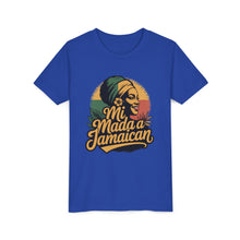 Load image into Gallery viewer, Youth Tee - "Mi Mada a Jamaican" Kids T‑Shirt
