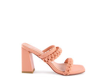 Load image into Gallery viewer, ARNIE BRAIDED BLOCK HEELED SLIDER SANDALS
