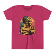 Load image into Gallery viewer, Youth Tee - "Mi Mada a Jamaican" Kids T‑Shirt
