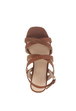 Load image into Gallery viewer, ASTRID BLOCK HEEL LEATHER SANDAL
