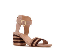 Load image into Gallery viewer, RAYNA BLUSH BRAIDED JUTE STRAP AND SUEDE SANDAL
