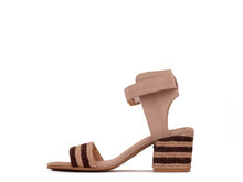 Load image into Gallery viewer, RAYNA BLUSH BRAIDED JUTE STRAP AND SUEDE SANDAL
