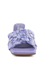 Load image into Gallery viewer, POUT PRO BRAIDED RAFFIA BLOCK SANDAL
