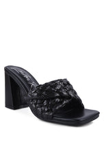 Load image into Gallery viewer, POUT PRO BRAIDED RAFFIA BLOCK SANDAL
