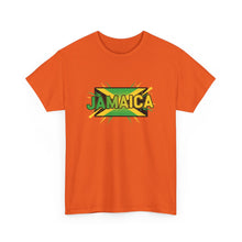 Load image into Gallery viewer, Jamaica Retro Pop Art Tee - Bold Green &amp; Gold Island Graphic Shirt
