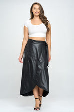 Load image into Gallery viewer, Fallon Leather Maxi Wrap Skirt
