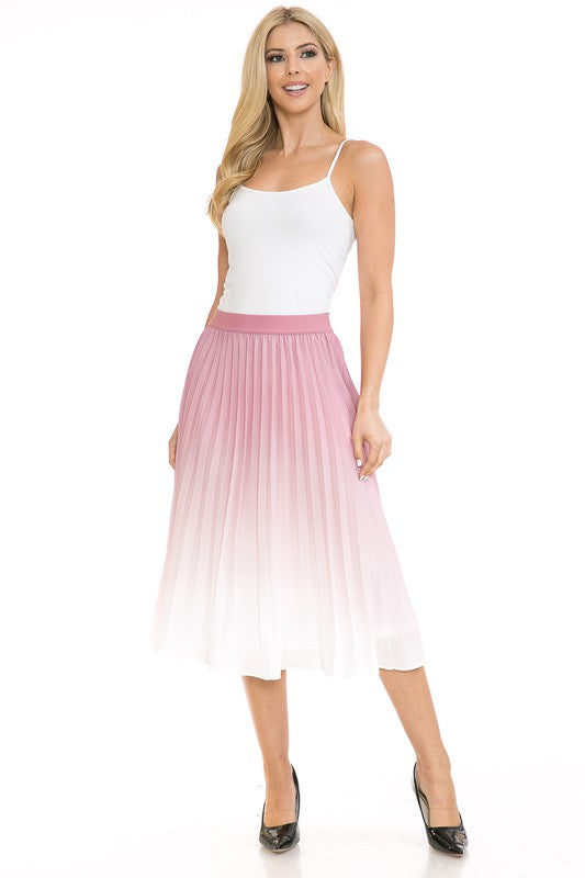 Kasey High Waist Pleated A-Line Swing