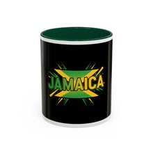 Load image into Gallery viewer, Jamaica Flag Two-Tone Accent Mug — 11oz/15oz
