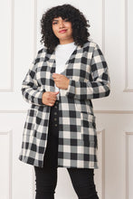 Load image into Gallery viewer, Long Buffalo Plaid Open Cardigan
