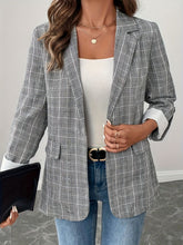 Load image into Gallery viewer, Boss Lady Plaid Blazer
