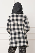 Load image into Gallery viewer, Buffalo Plaid Hooded Cardigan
