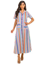 Load image into Gallery viewer, SEXY SHIRT STYLE LONG MAXI DRESS
