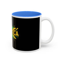 Load image into Gallery viewer, Jamaica Flag Two-Tone Accent Mug — 11oz/15oz
