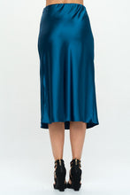 Load image into Gallery viewer, Made in USA Solid Satin Midi Skirt
