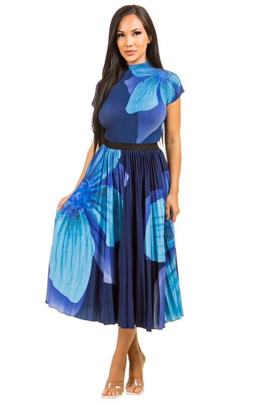 BLU MAXI DRESS 2PC SET